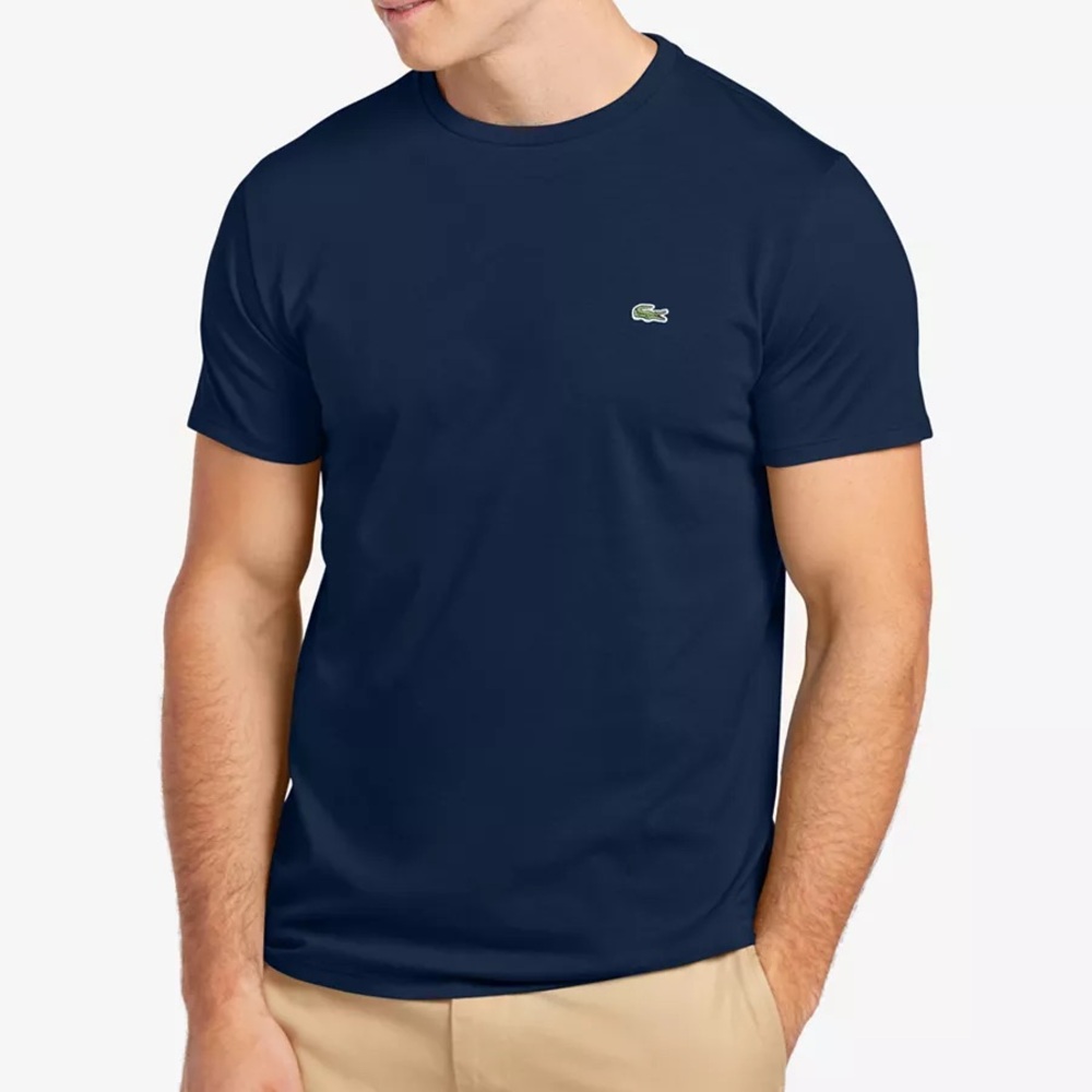 Lacoste Men's Navy Blue T-Shirt